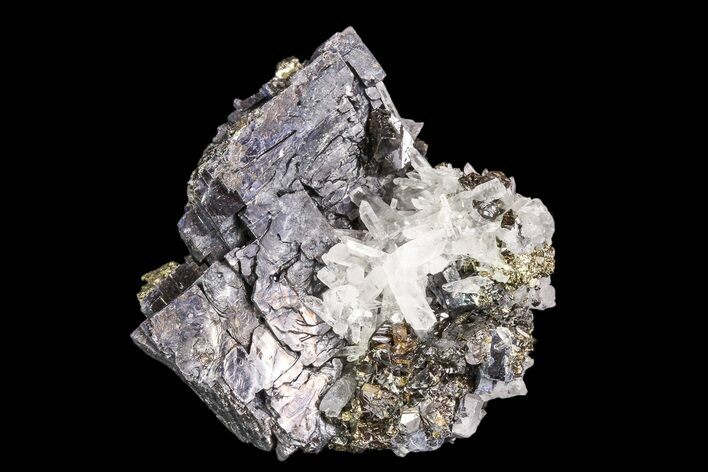 Pyrite, Galena, Sphalerite and Quartz Association - Peru #99690